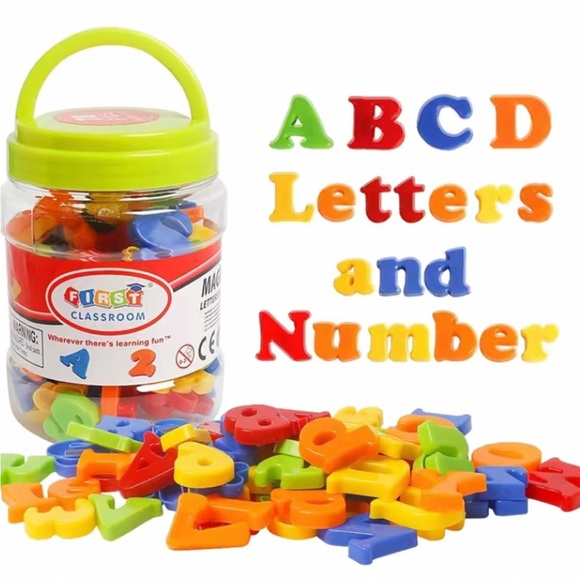 Used Magnetic letters and numbers - Picture 1 of 2